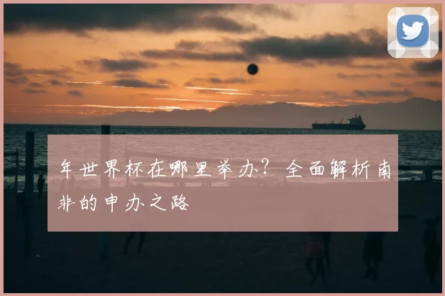 年世界杯在哪里举办?全面解析南非的申办之路