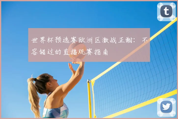 世界杯预选赛欧洲区激战正酣：不容错过的直播观赛指南